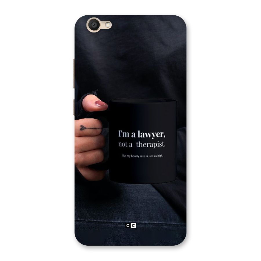 Lawyer Not Therapist Back Case for Vivo V5