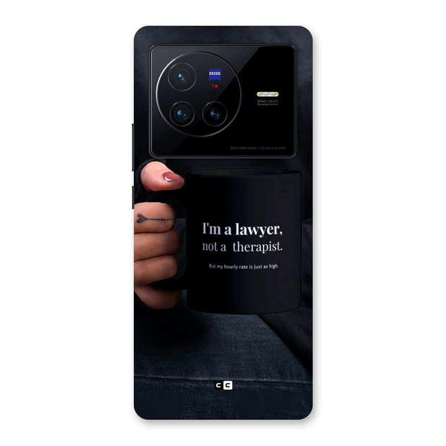 Lawyer Not Therapist Back Case for Vivo X80