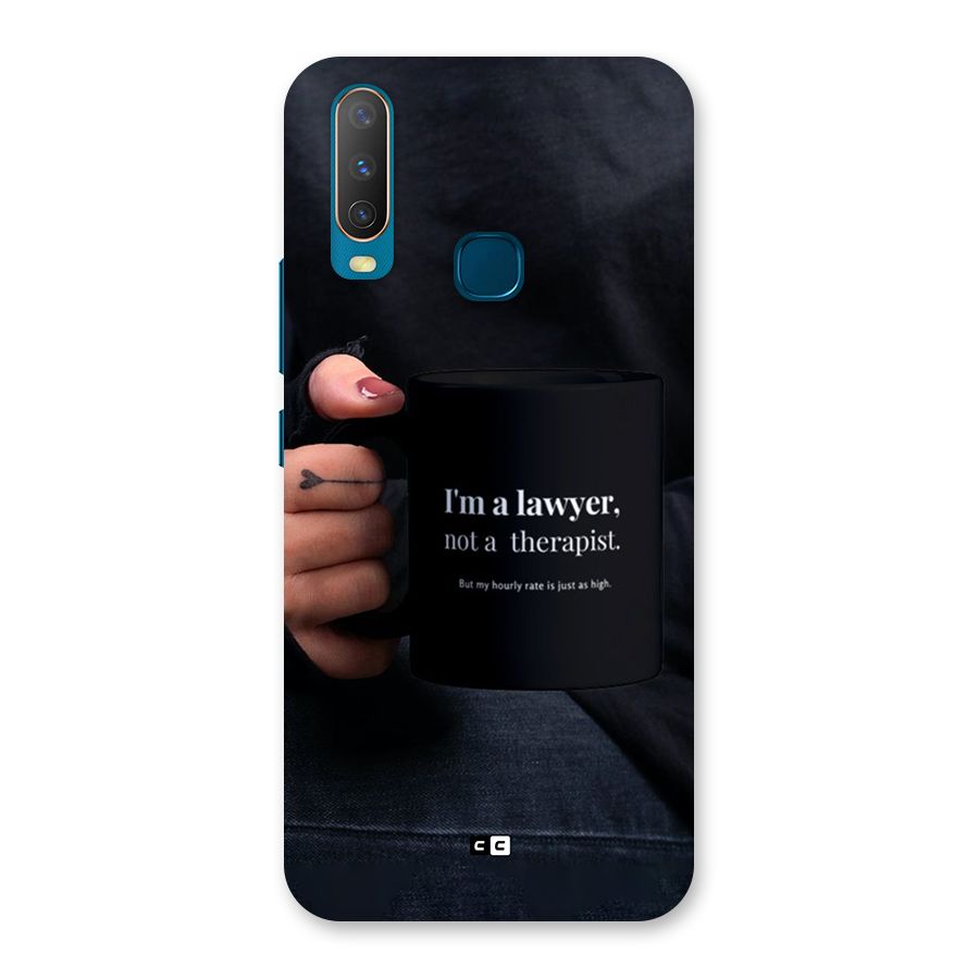 Lawyer Not Therapist Back Case for Vivo Y11