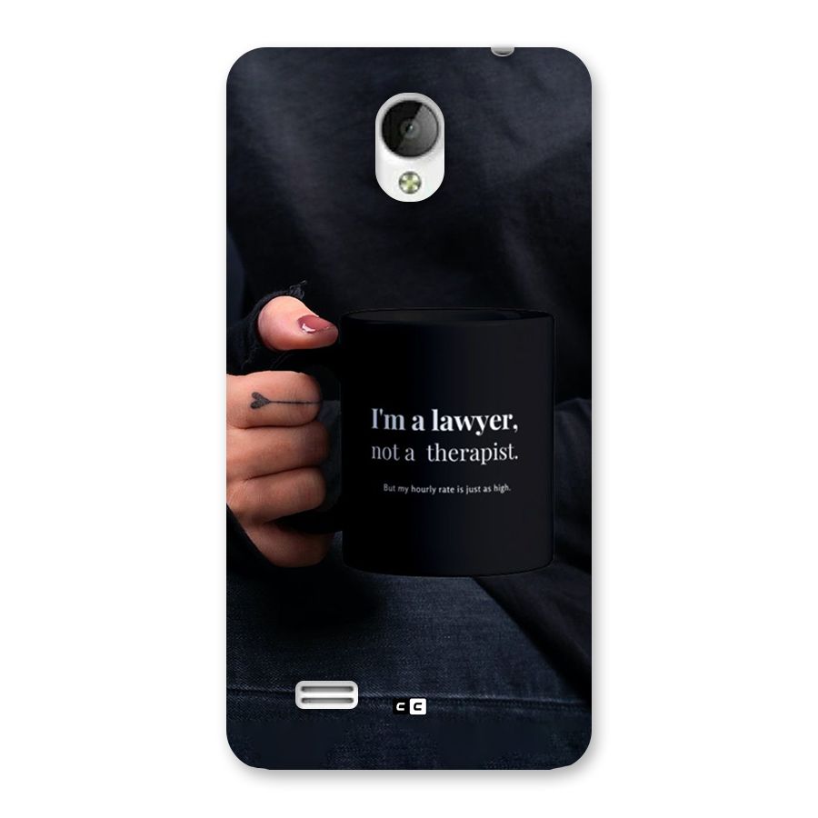Lawyer Not Therapist Back Case for Vivo Y21