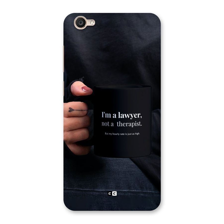 Lawyer Not Therapist Back Case for Vivo Y55s