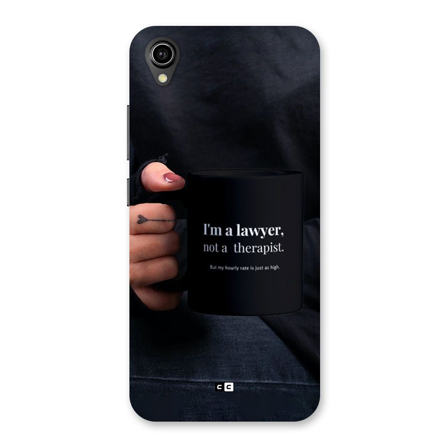 Lawyer Not Therapist Back Case for Vivo Y90
