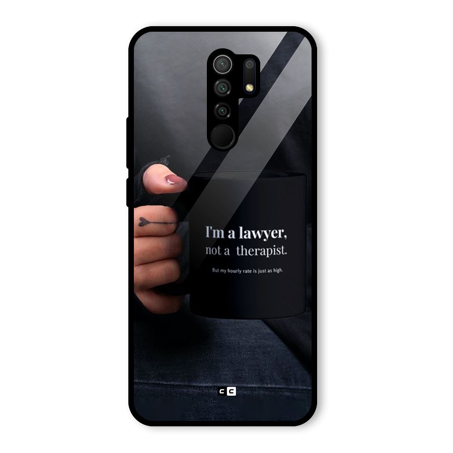 Lawyer Not Therapist Glass Back Case for Poco M2
