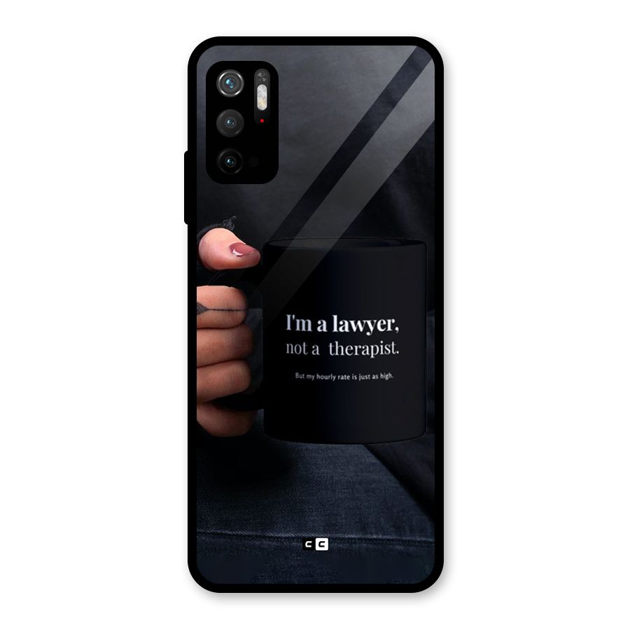 Lawyer Not Therapist Glass Back Case for Poco M3 Pro 5G