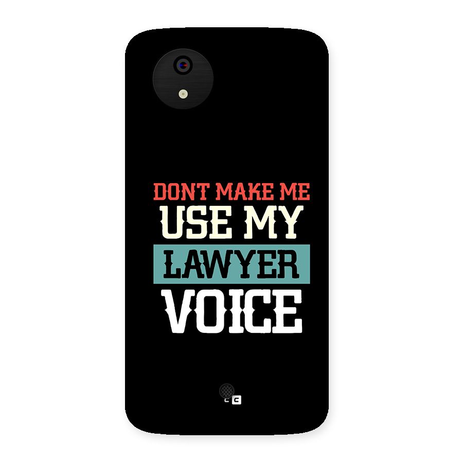 Lawyer Voice Back Case for Canvas A1  AQ4501