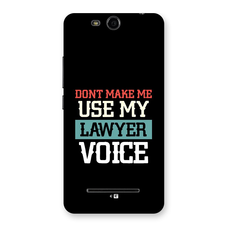 Lawyer Voice Back Case for Canvas Juice 3 Q392