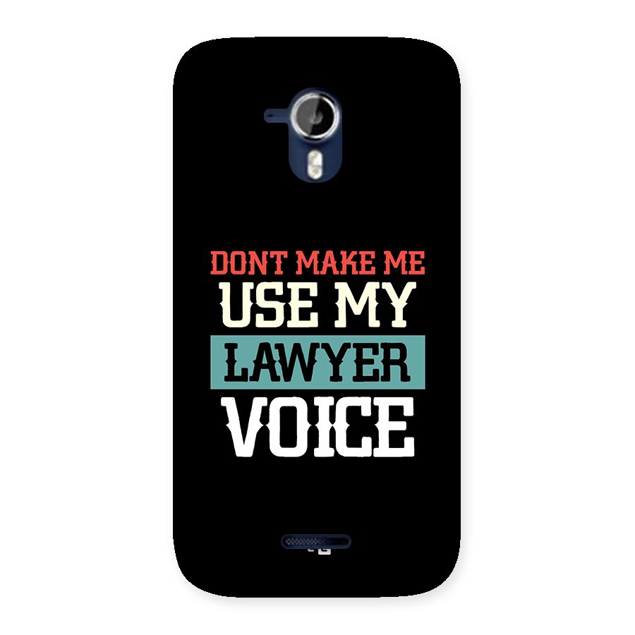 Lawyer Voice Back Case for Canvas Magnus A117