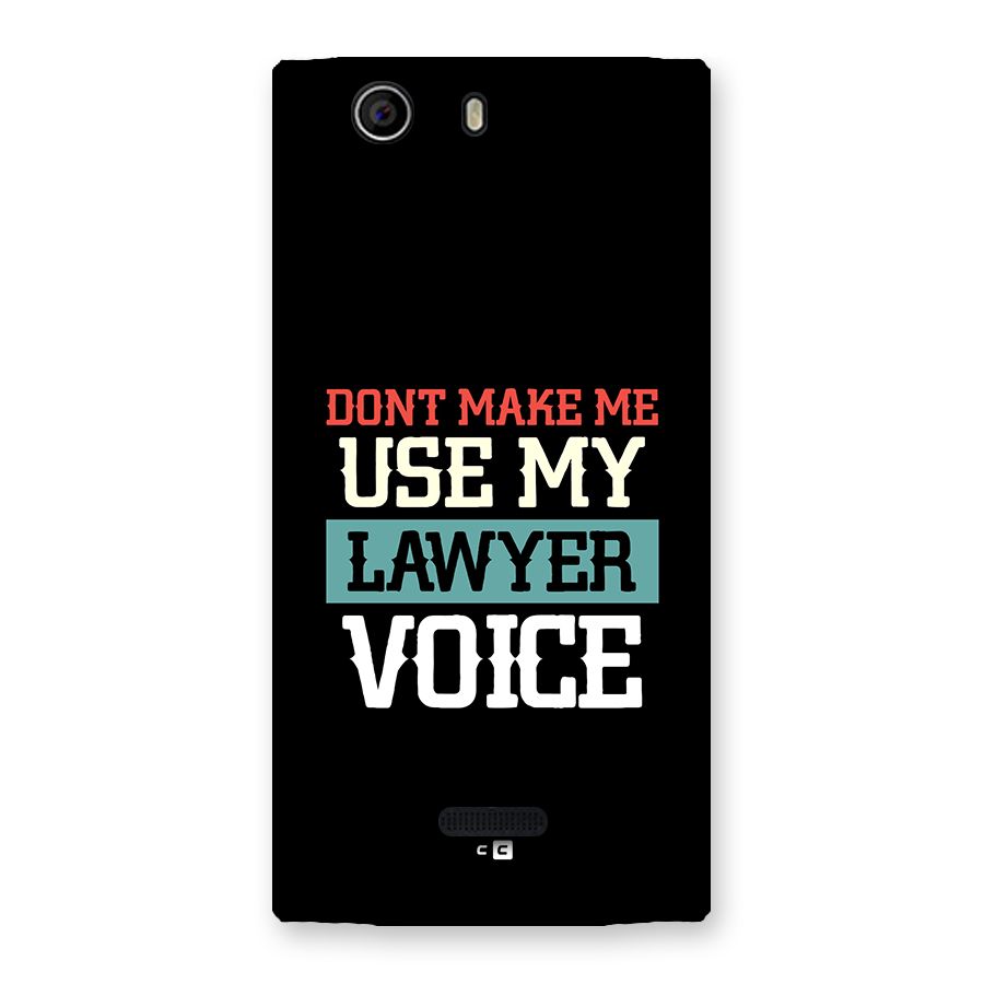 Lawyer Voice Back Case for Canvas Nitro 2 E311