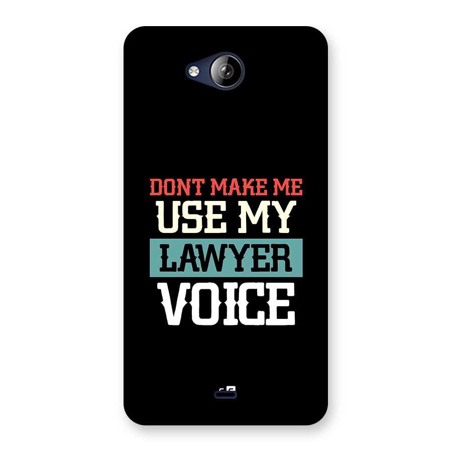 Lawyer Voice Back Case for Canvas Play Q355
