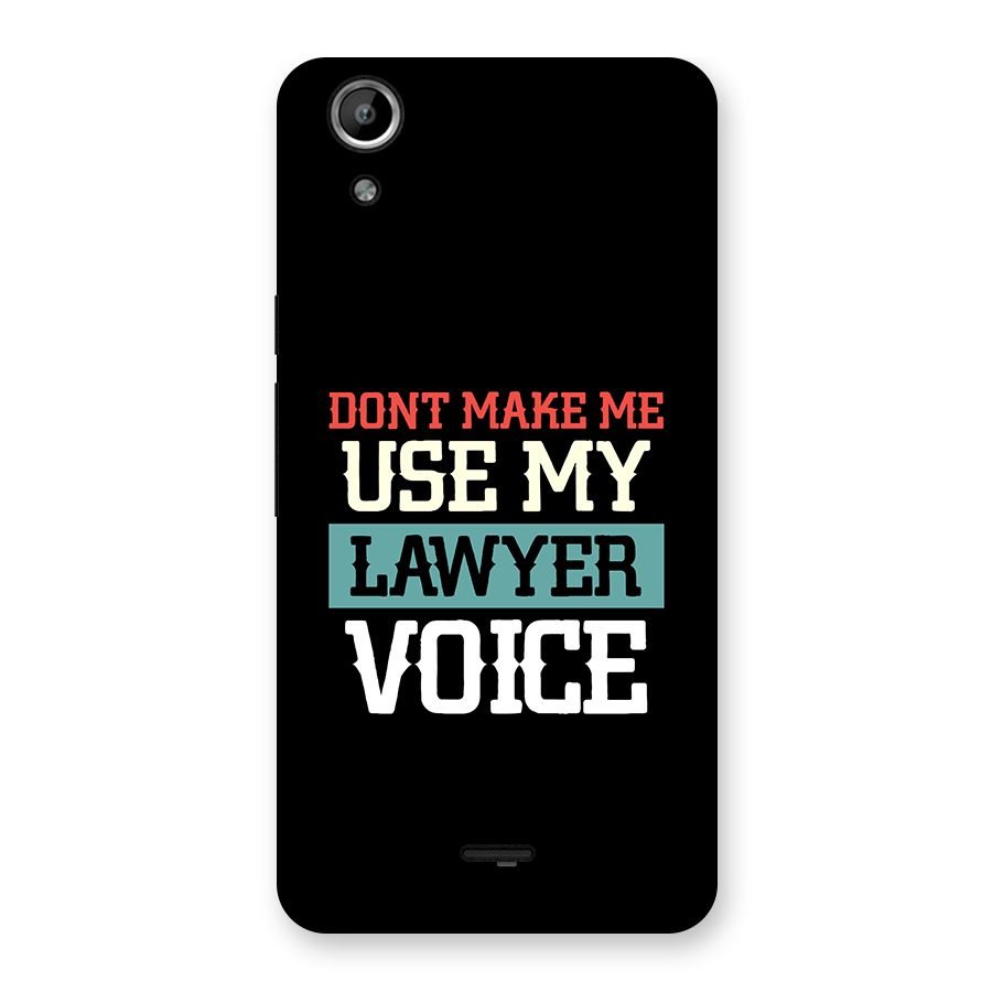 Lawyer Voice Back Case for Canvas Selfie Lens Q345