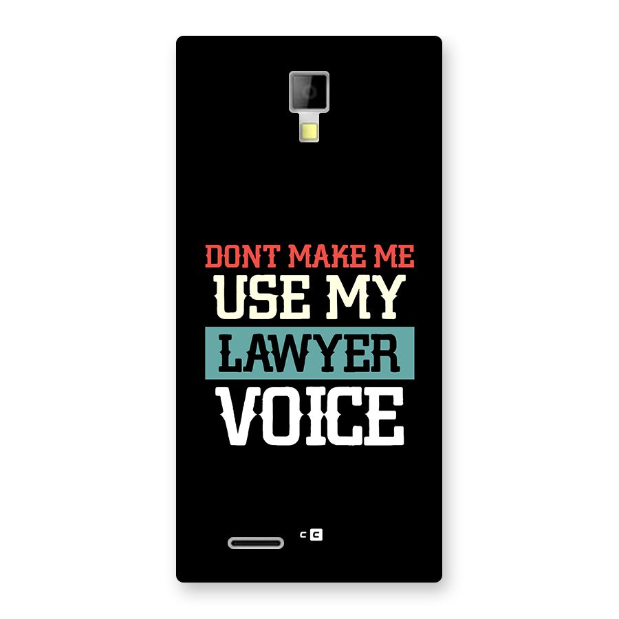 Lawyer Voice Back Case for Canvas Xpress A99