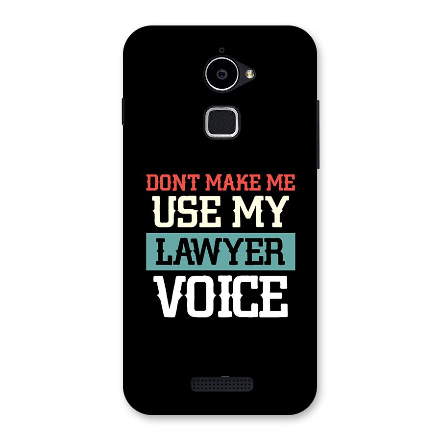 Lawyer Voice Back Case for Coolpad Note 3 Lite