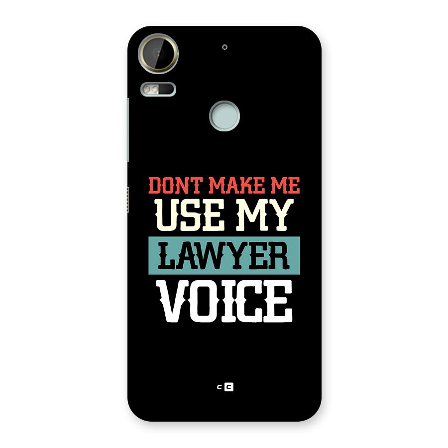 Lawyer Voice Back Case for Desire 10 Pro