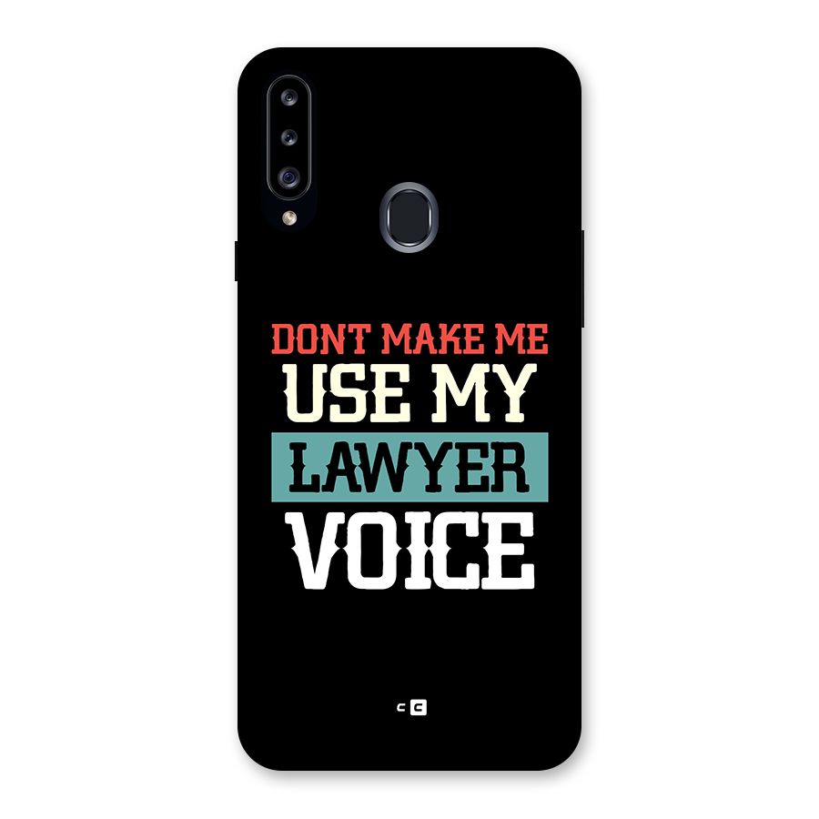 Lawyer Voice Back Case for Galaxy A20s