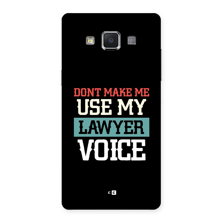 Lawyer Voice Back Case for Galaxy A5