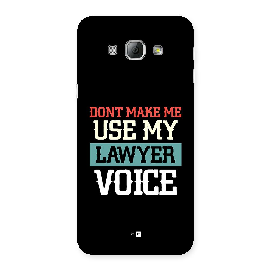 Lawyer Voice Back Case for Galaxy A8