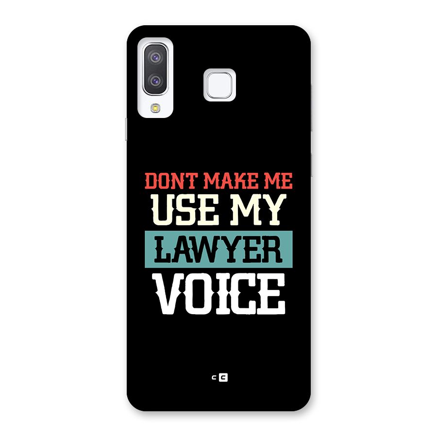 Lawyer Voice Back Case for Galaxy A8 Star