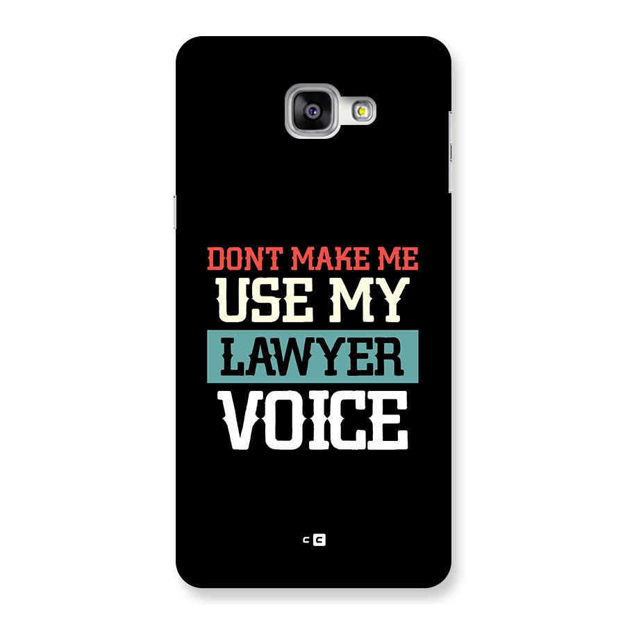 Lawyer Voice Back Case for Galaxy A9