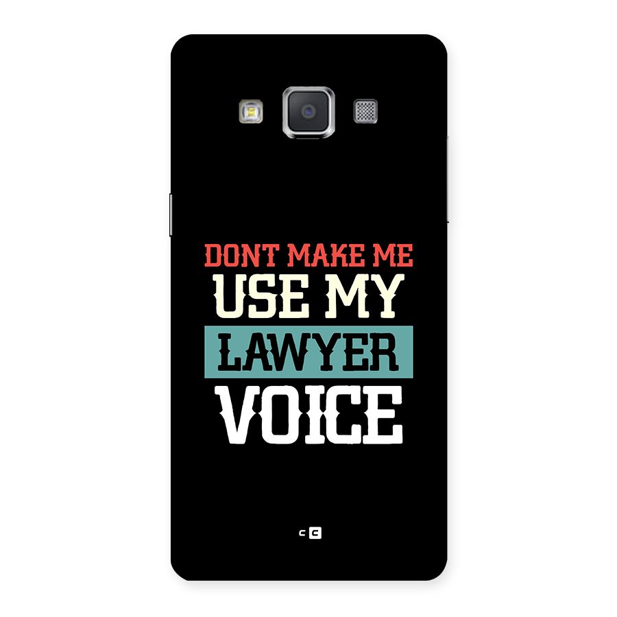 Lawyer Voice Back Case for Galaxy Grand 3