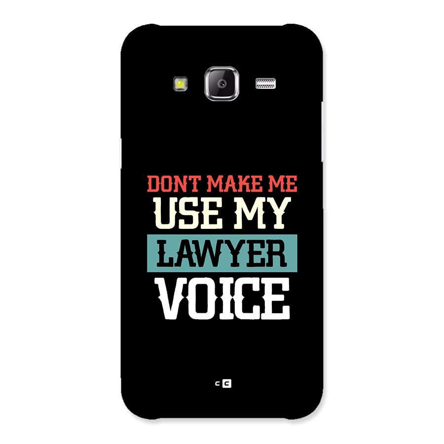 Lawyer Voice Back Case for Galaxy J2 Prime