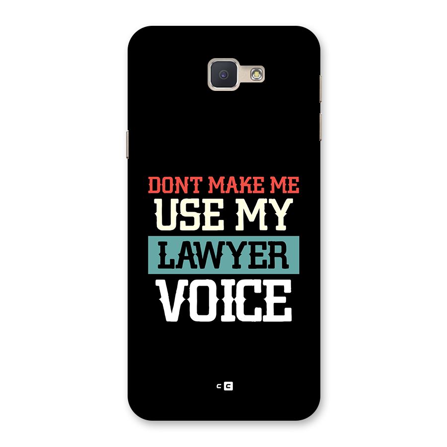 Lawyer Voice Back Case for Galaxy J5 Prime