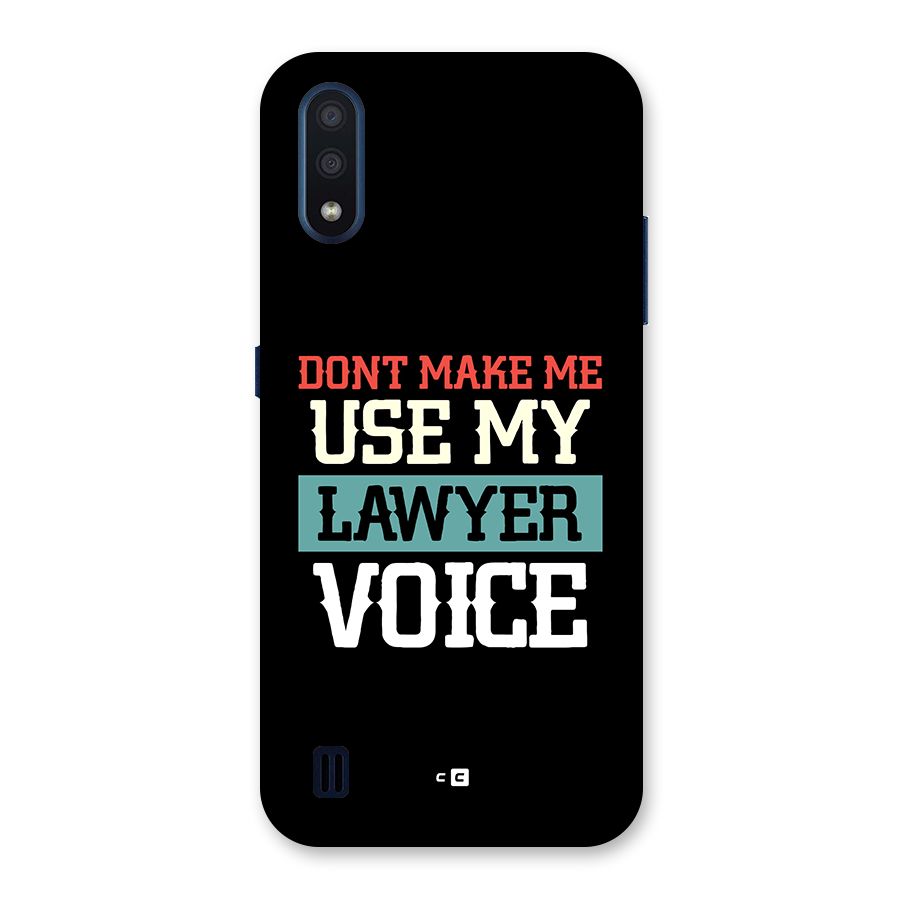 Lawyer Voice Back Case for Galaxy M01