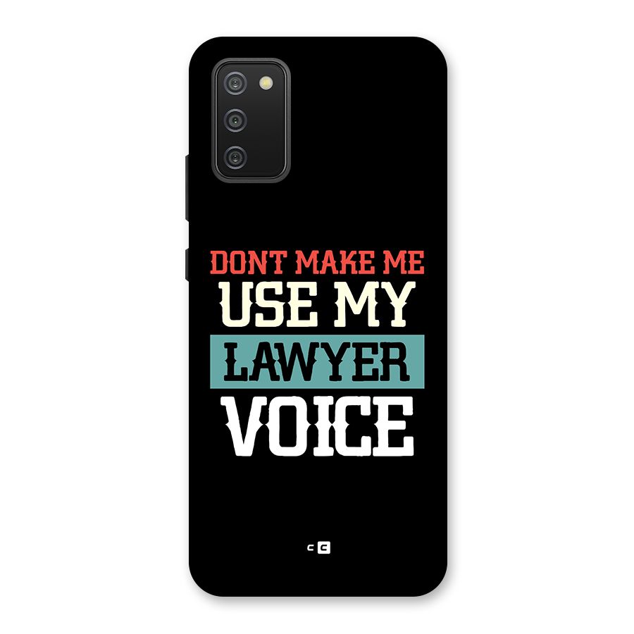 Lawyer Voice Back Case for Galaxy M02s