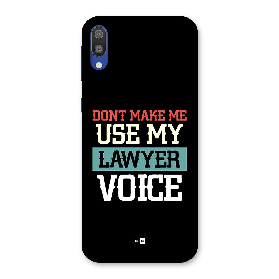 Lawyer Voice Back Case for Galaxy M10