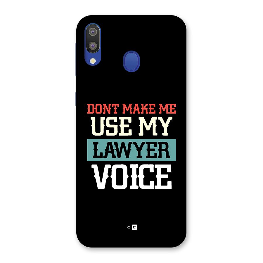 Lawyer Voice Back Case for Galaxy M20