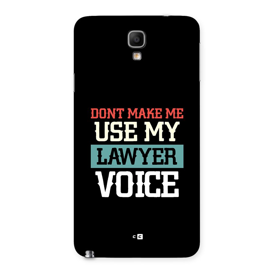 Lawyer Voice Back Case for Galaxy Note 3 Neo