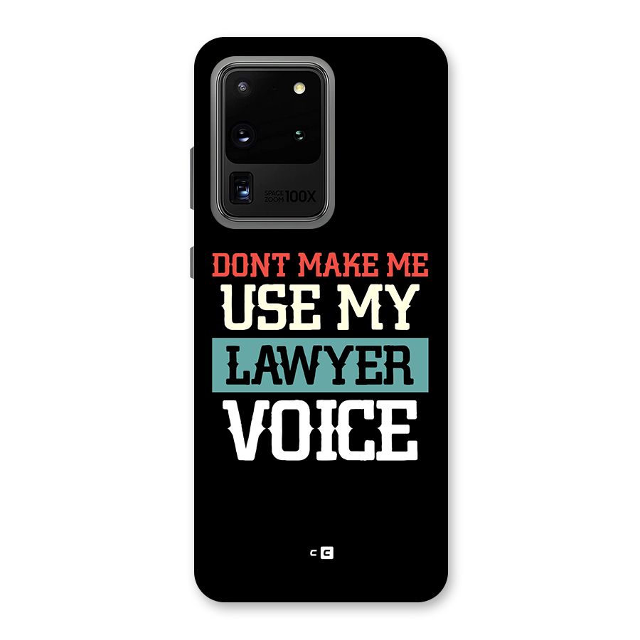 Lawyer Voice Back Case for Galaxy S20 Ultra