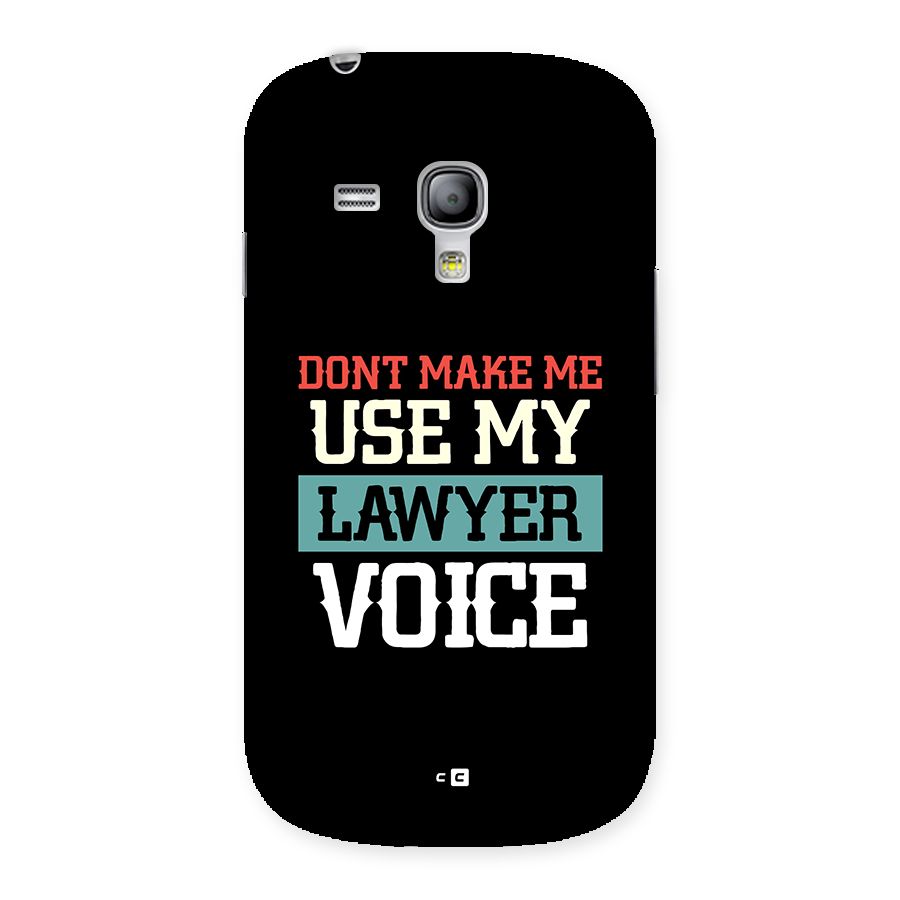 Lawyer Voice Back Case for Galaxy S3 Mini