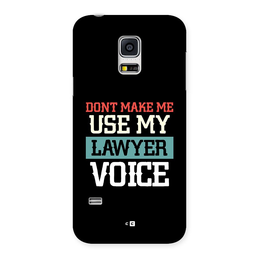 Lawyer Voice Back Case for Galaxy S5 Mini