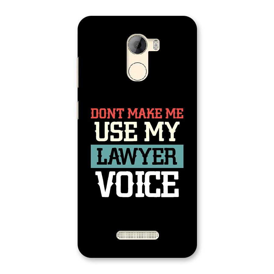 Lawyer Voice Back Case for Gionee A1 LIte