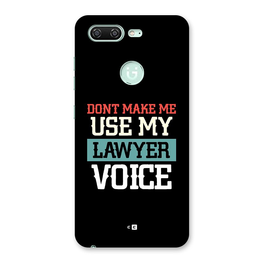Lawyer Voice Back Case for Gionee S10