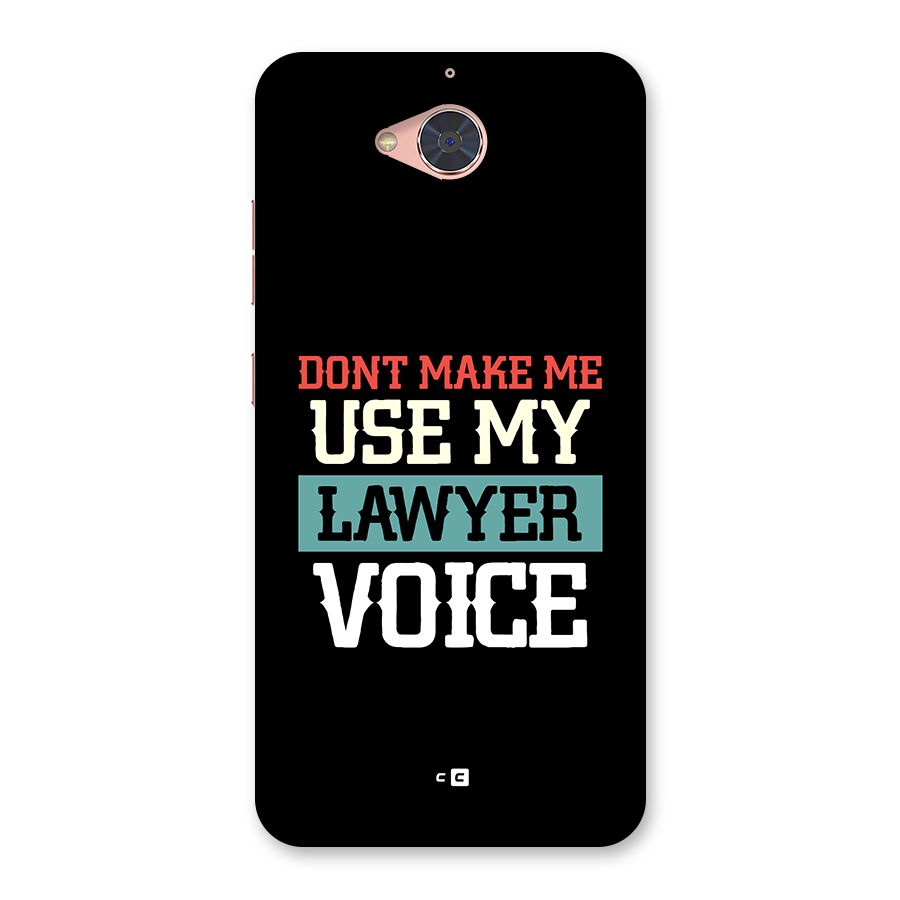 Lawyer Voice Back Case for Gionee S6 Pro