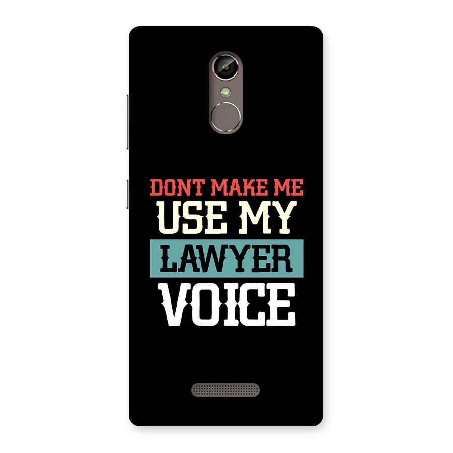 Lawyer Voice Back Case for Gionee S6s