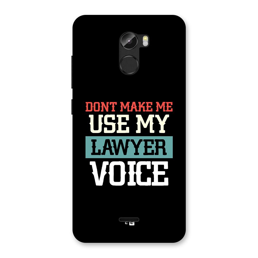 Lawyer Voice Back Case for Gionee X1