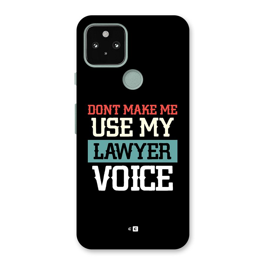 Lawyer Voice Back Case for Google Pixel 5