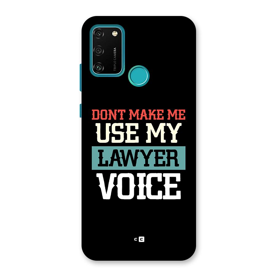 Lawyer Voice Back Case for Honor 9A