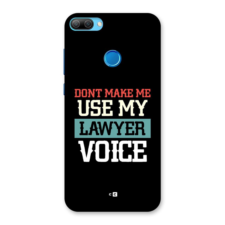 Lawyer Voice Back Case for Honor 9N