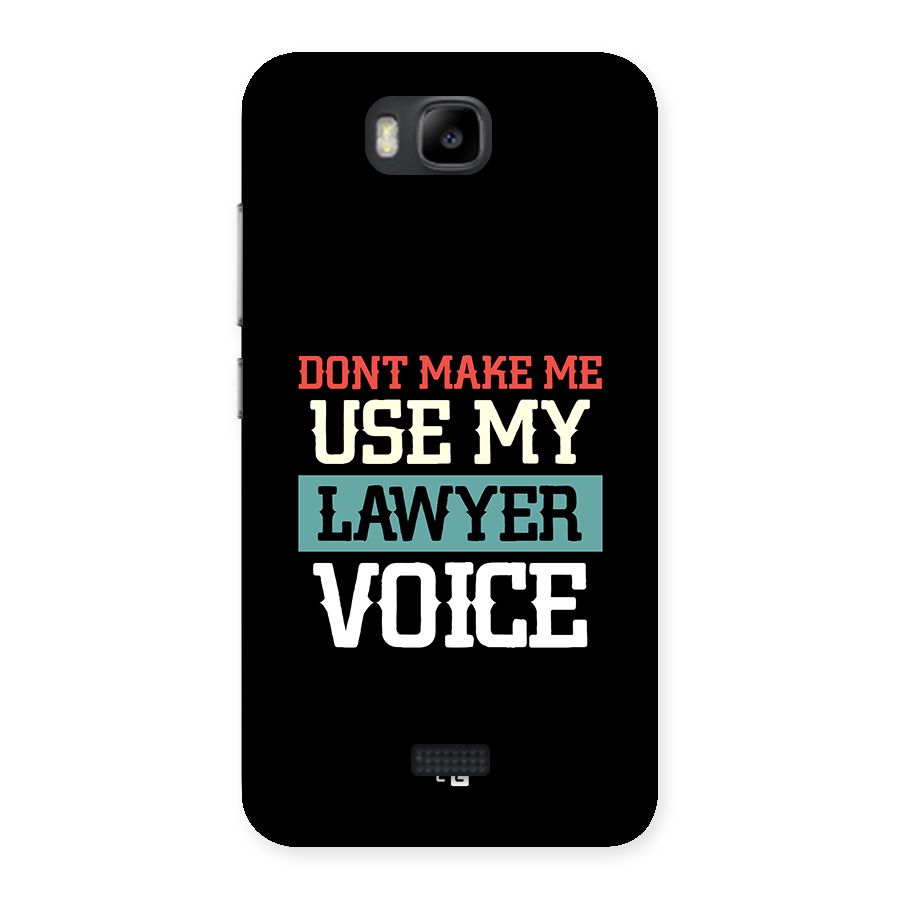 Lawyer Voice Back Case for Honor Bee