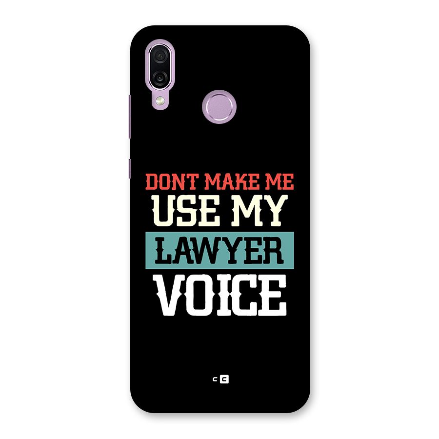 Lawyer Voice Back Case for Honor Play