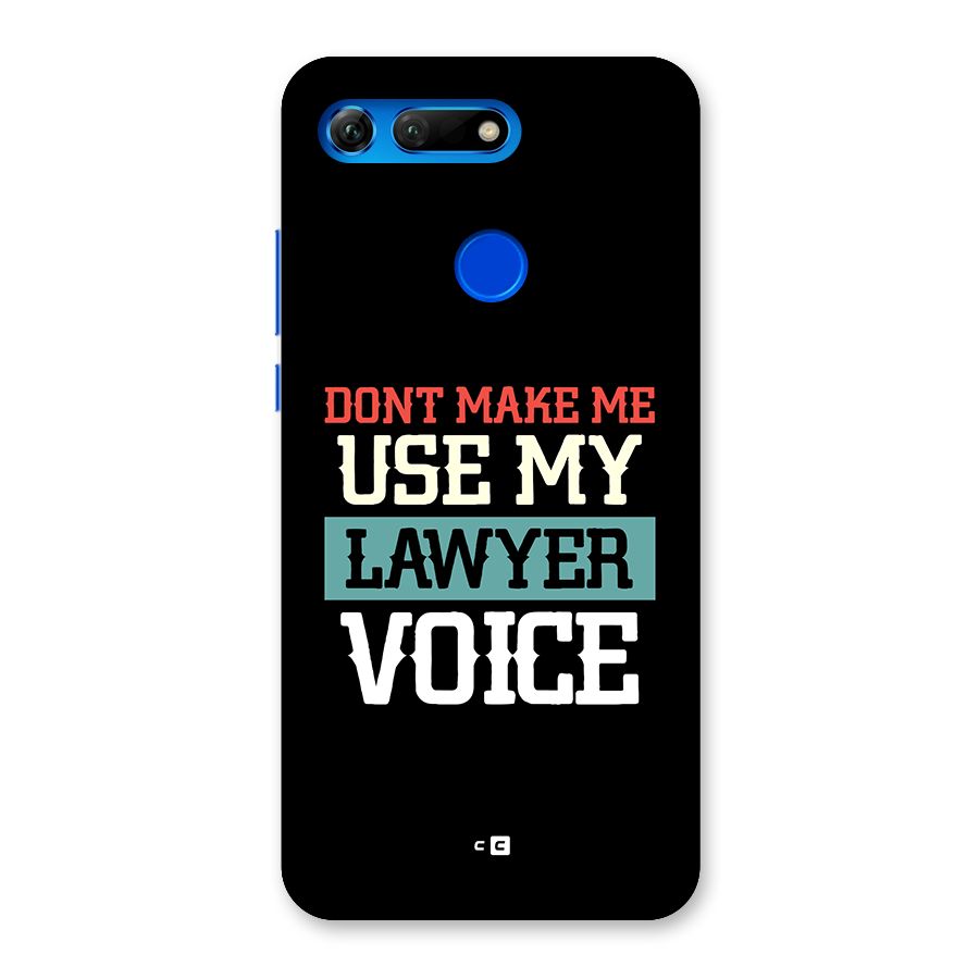 Lawyer Voice Back Case for Honor View 20