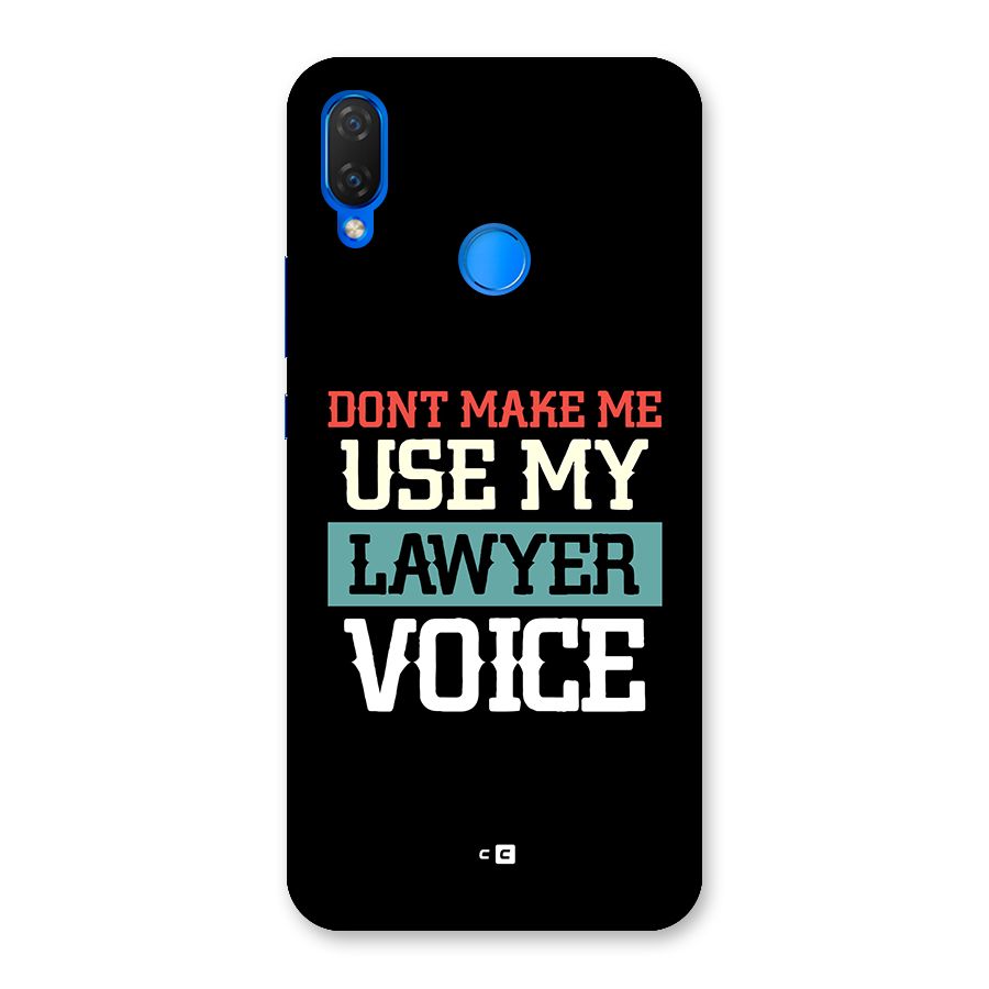 Lawyer Voice Back Case for Huawei P Smart Plus