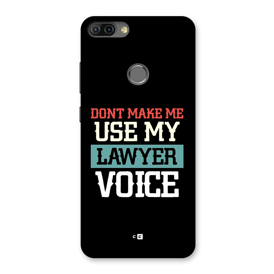 Lawyer Voice Back Case for Infinix Hot 6 Pro