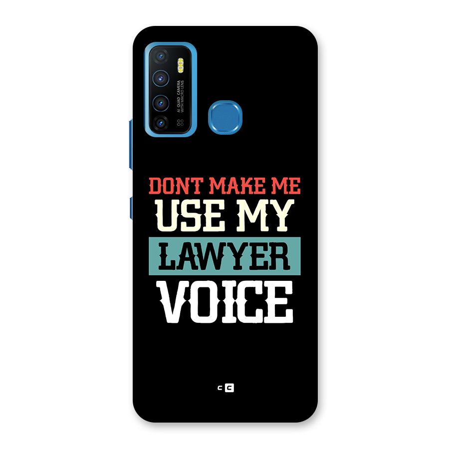 Lawyer Voice Back Case for Infinix Hot 9