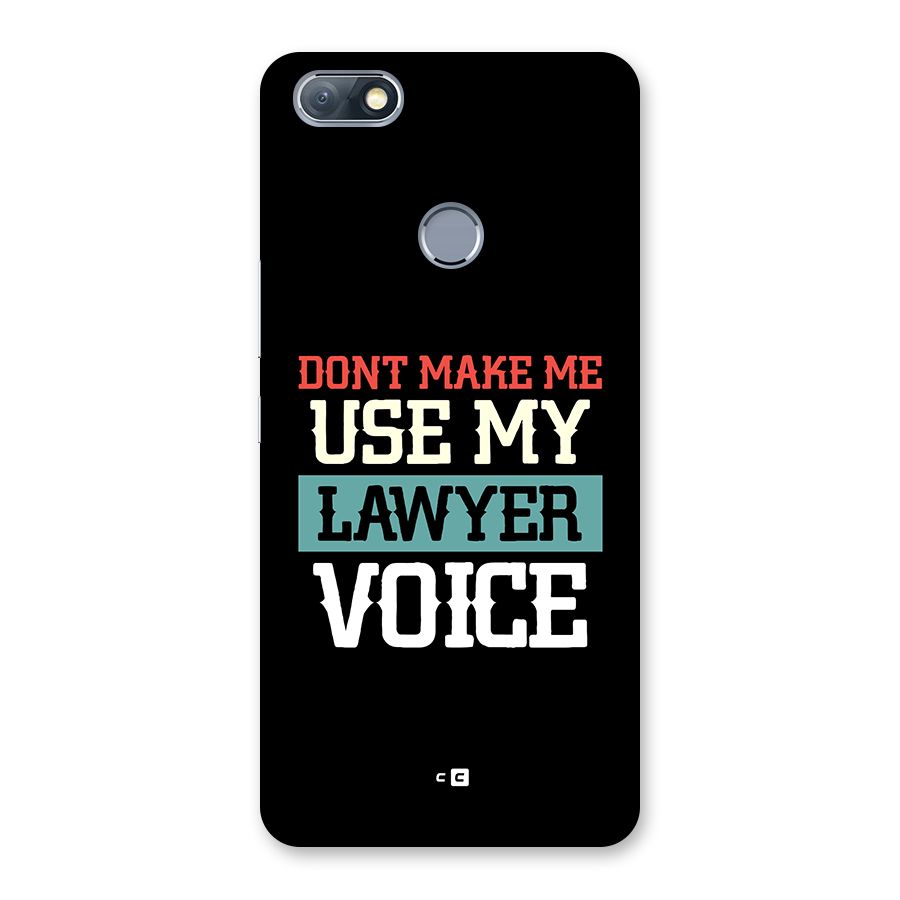 Lawyer Voice Back Case for Infinix Note 5