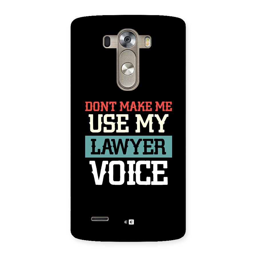 Lawyer Voice Back Case for LG G3