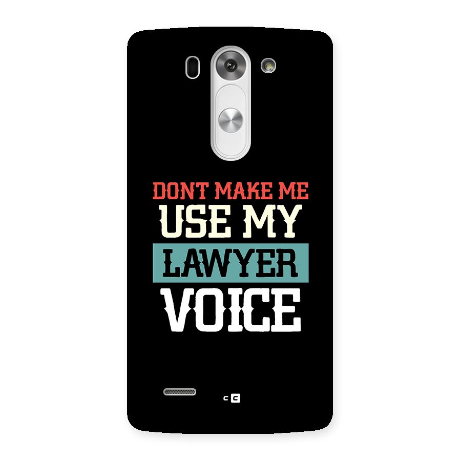 Lawyer Voice Back Case for LG G3 Mini